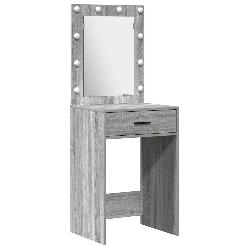 Dressing Table 3 pcs Grey 40 x 41 x 135 cm Engineered wood