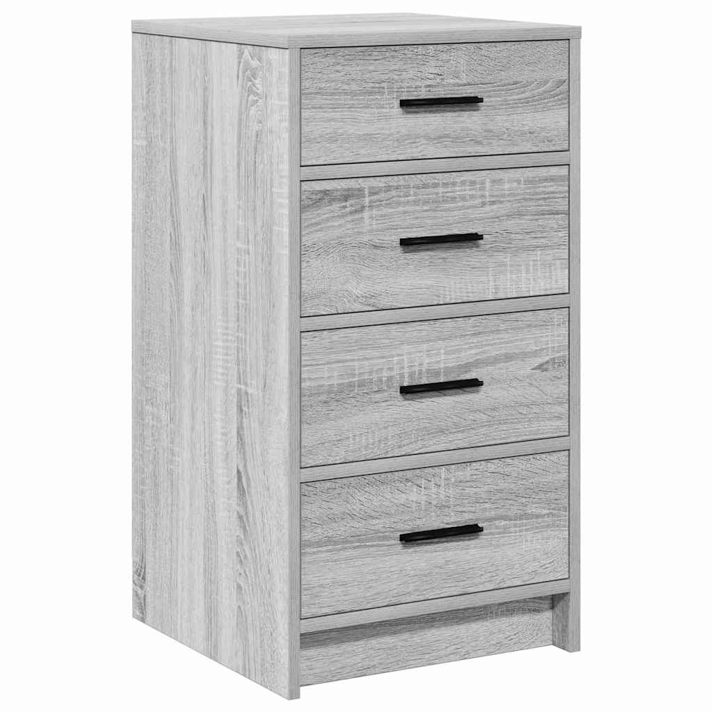 Dressing Table 3 pcs Grey 40 x 41 x 135 cm Engineered wood