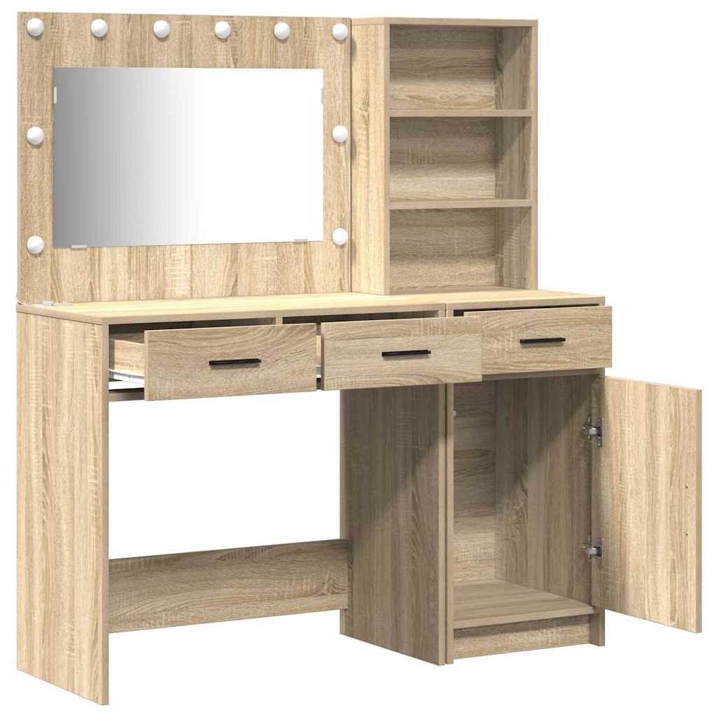 Dressing Table 2 pcs Brown 78.5 x 41 x 135 cm Engineered wood