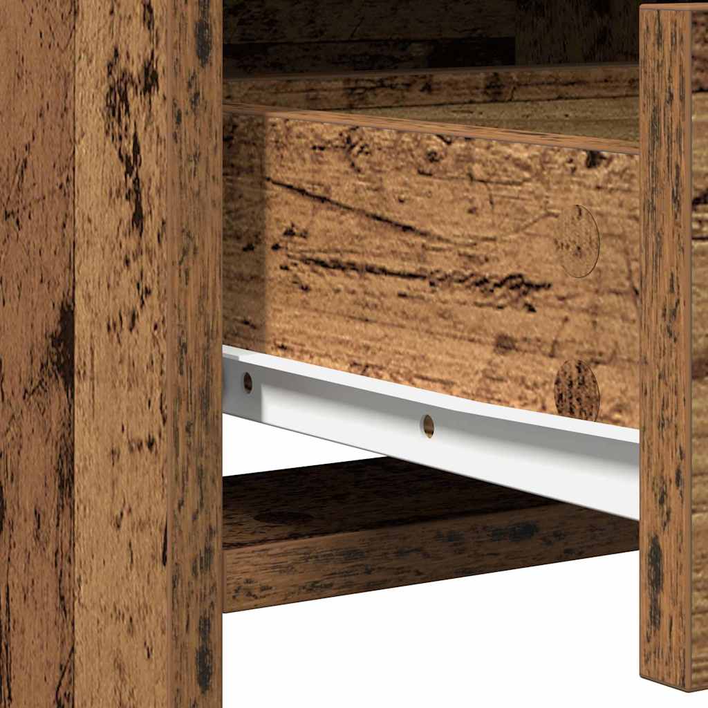 Dressing Table 2 pcs Brown 78.5 x 41 x 135 cm Engineered wood