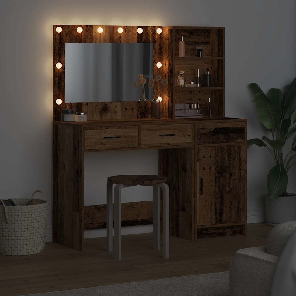 Dressing Table 2 pcs Brown 78.5 x 41 x 135 cm Engineered wood