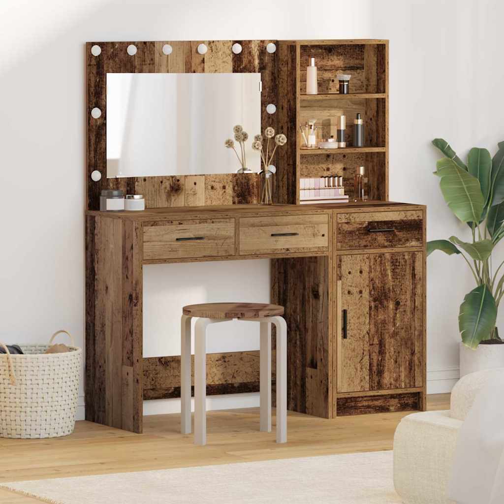 Dressing Table 2 pcs Brown 78.5 x 41 x 135 cm Engineered wood