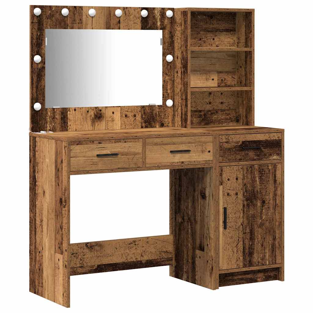 Dressing Table 2 pcs Brown 78.5 x 41 x 135 cm Engineered wood