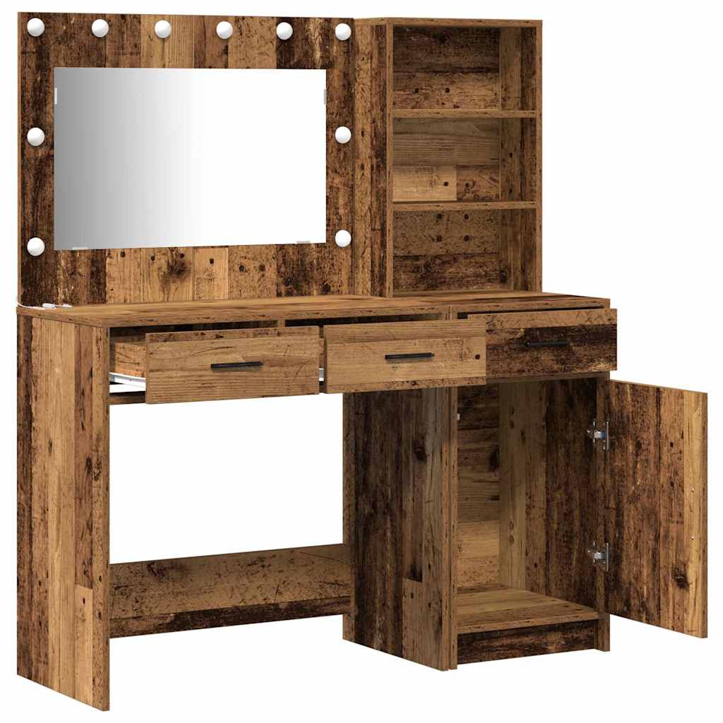Dressing Table 2 pcs Brown 78.5 x 41 x 135 cm Engineered wood