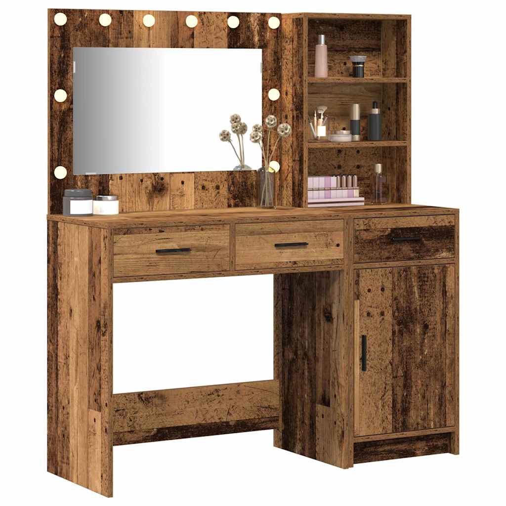 Dressing Table 2 pcs Brown 78.5 x 41 x 135 cm Engineered wood