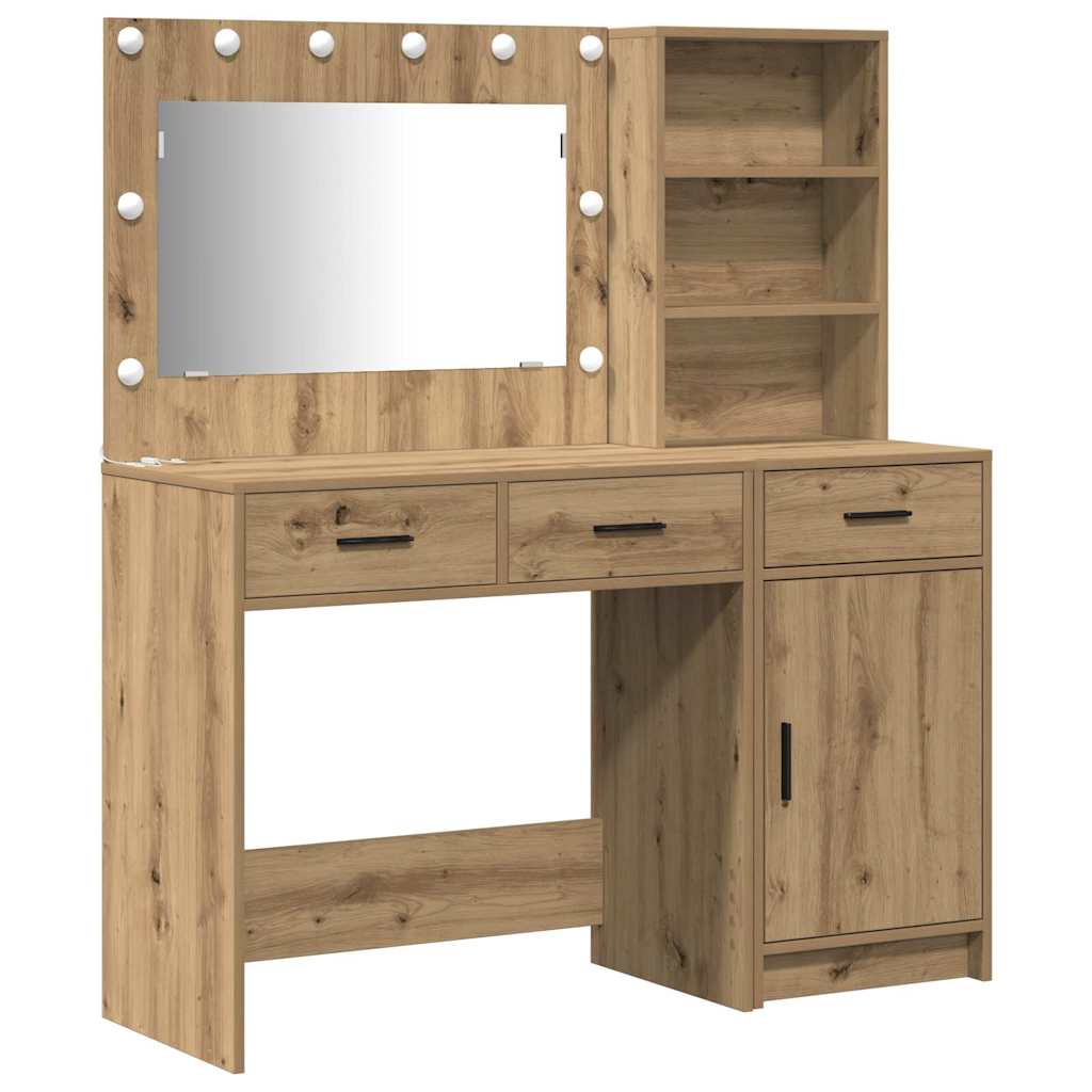Dressing Table 2 pcs Brown 78.5 x 41 x 135 cm Engineered wood