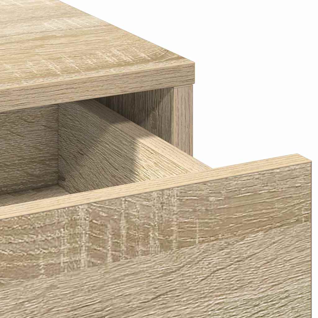 Dressing Table Set with Shelf 2 pcs Sonoma Oak 50 x 41 x 135 cm