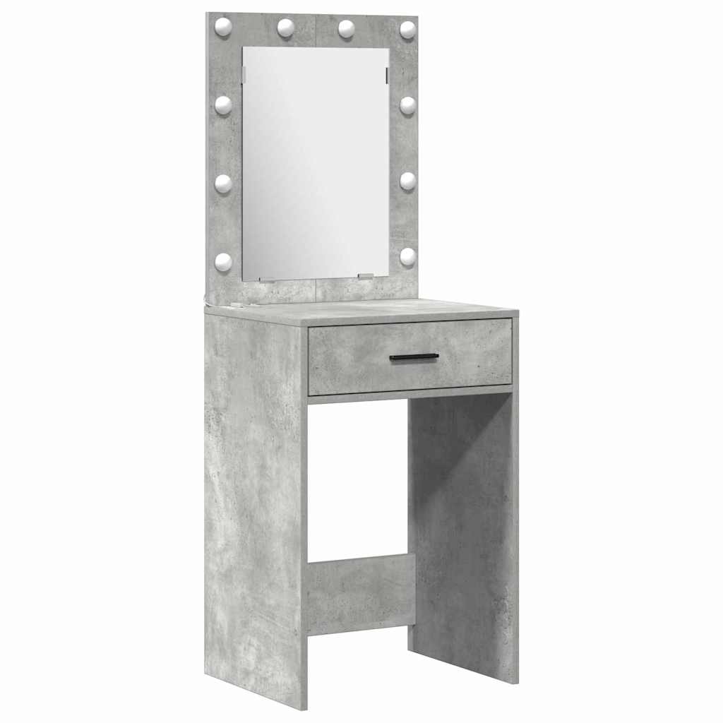 Dressing Table Set 2 pcs Concrete Grey 50 x 41 x 135 cm