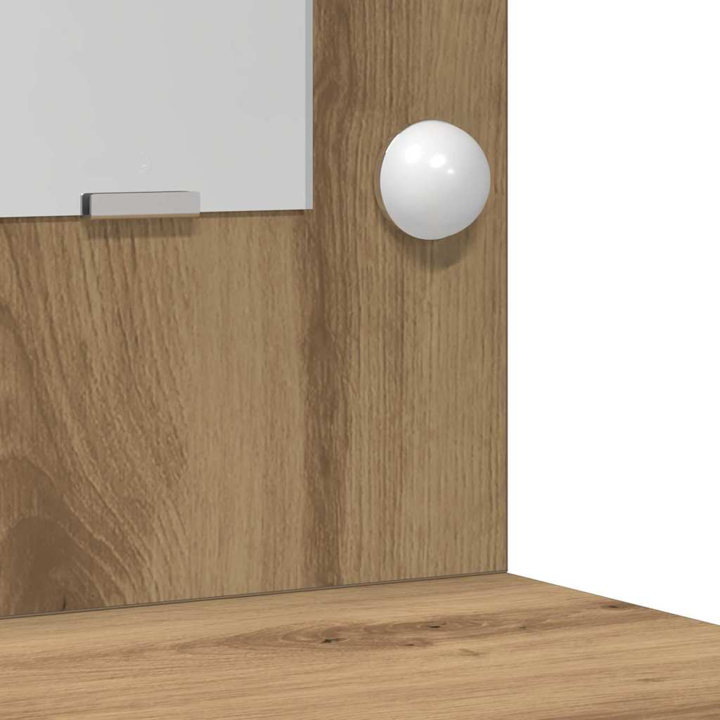 Dressing Table Set 3 pcs Artisan oak 78.5 x 41 x 135 cm