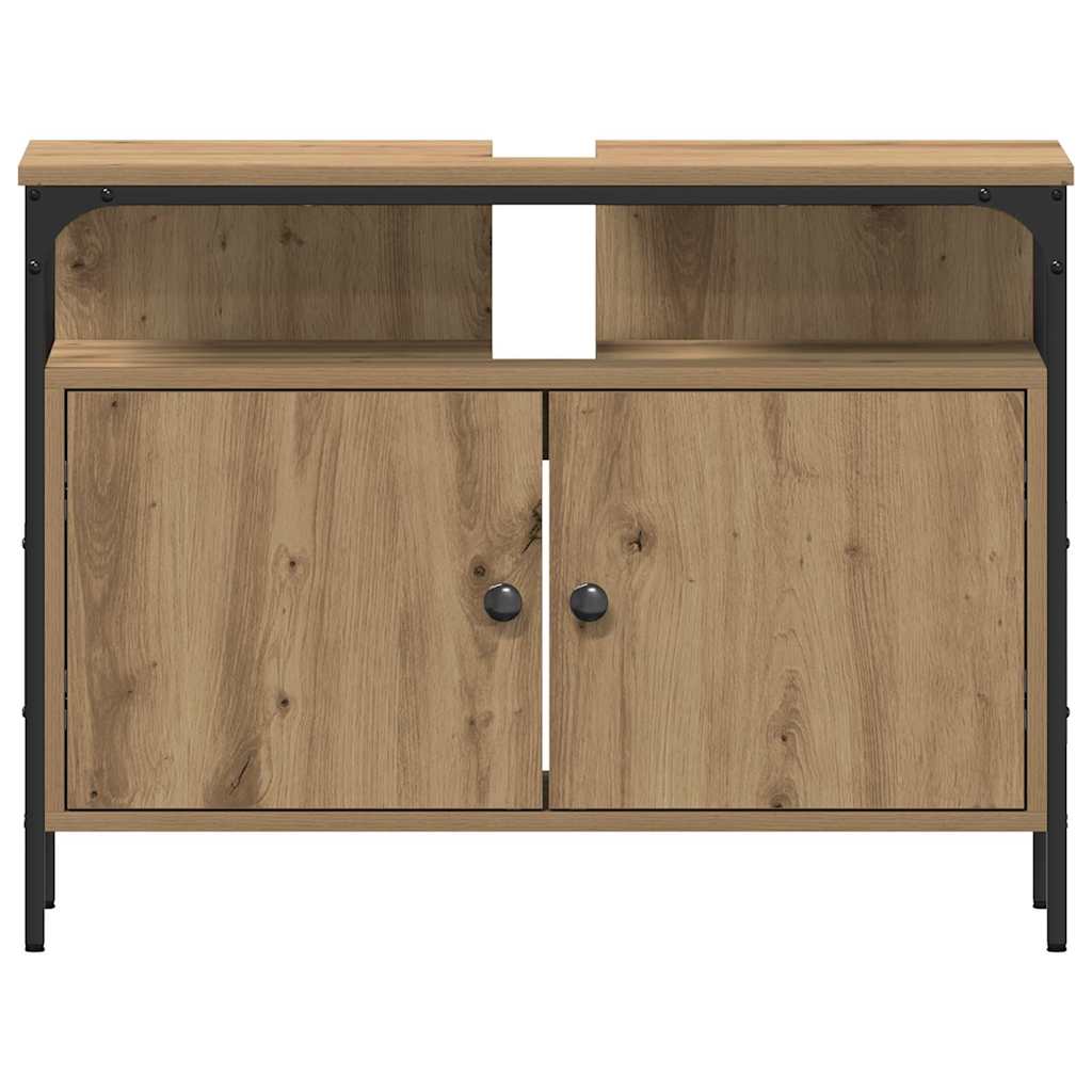 3 Piece Bathroom Furniture Set Artisan Oak Engineered Wood