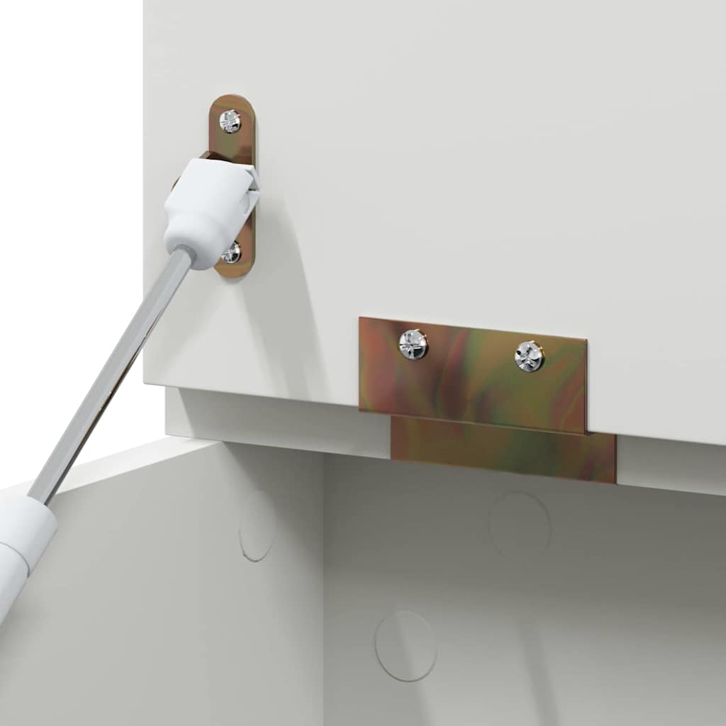 Box with Storage White 73 x 33 x 55 cm Engineered wood