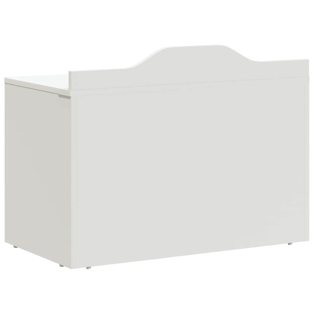 Box with Storage White 73 x 33 x 55 cm Engineered wood
