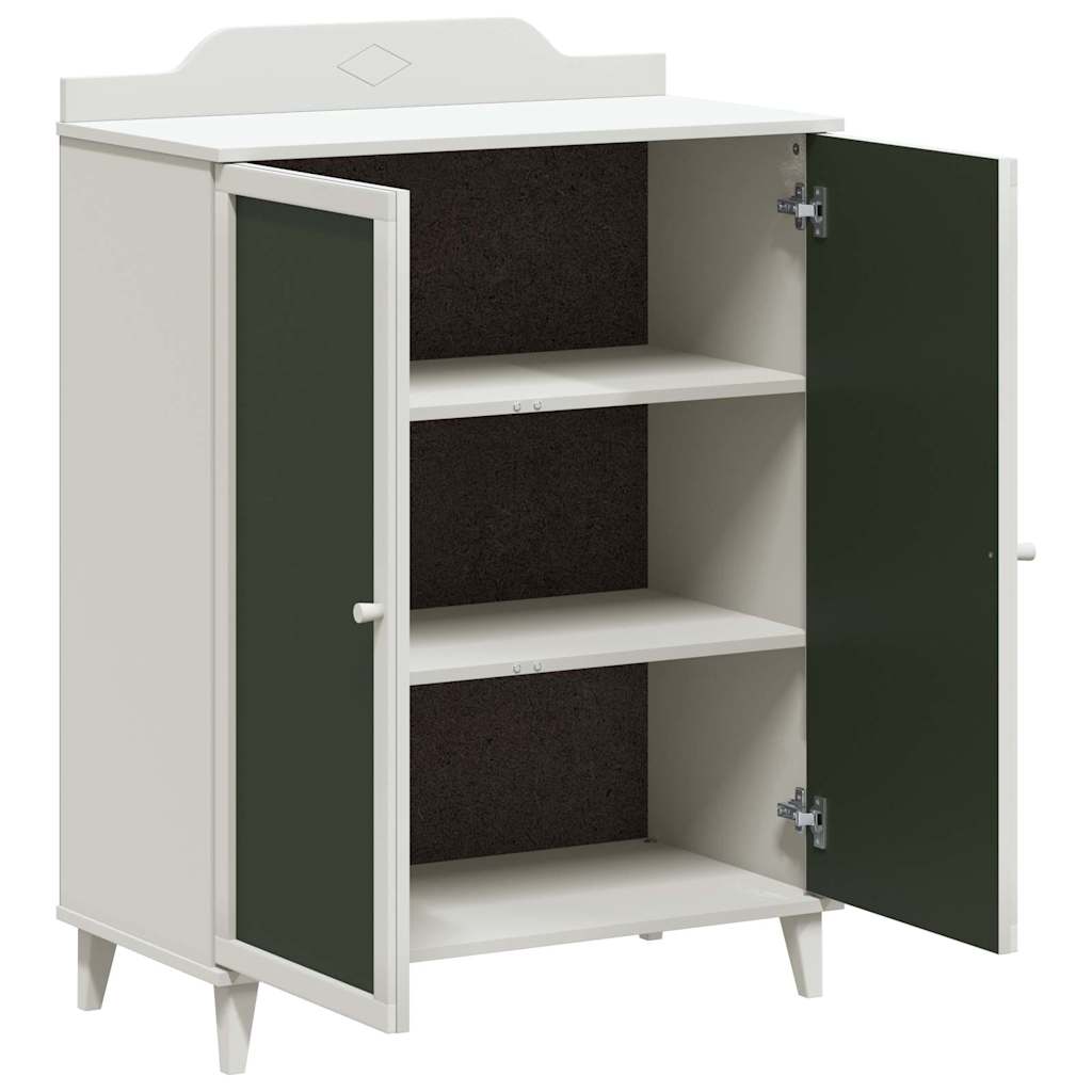 with Shelf with Storage with Door White Engineered wood