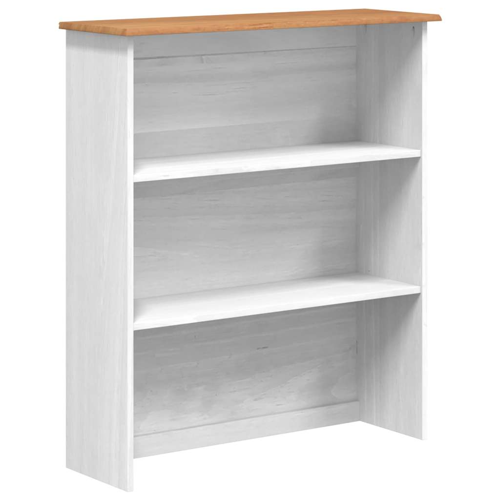 Hutch “ASKIM” White 91x40x183 cm Solid Wood Pine