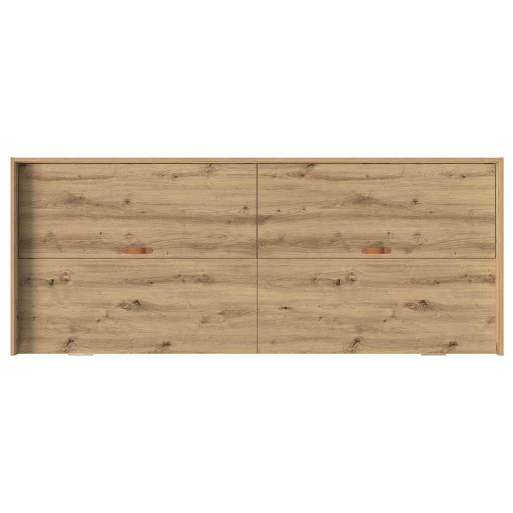 Storage Bed Frame with Drawer Artisan Oak 80 x 200 cm Engineered wood