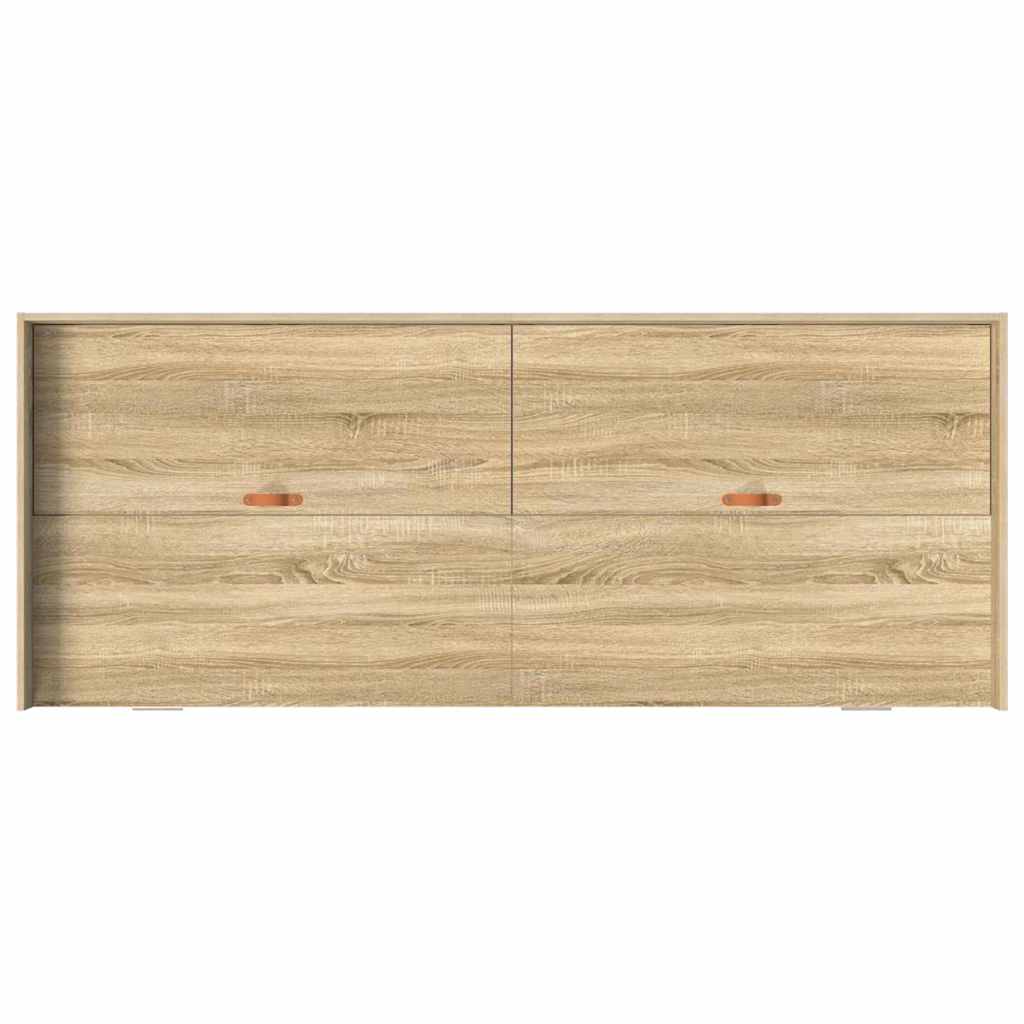 Storage Bed Frame with Drawer Sonoma Oak 80 x 200 cm Engineered wood