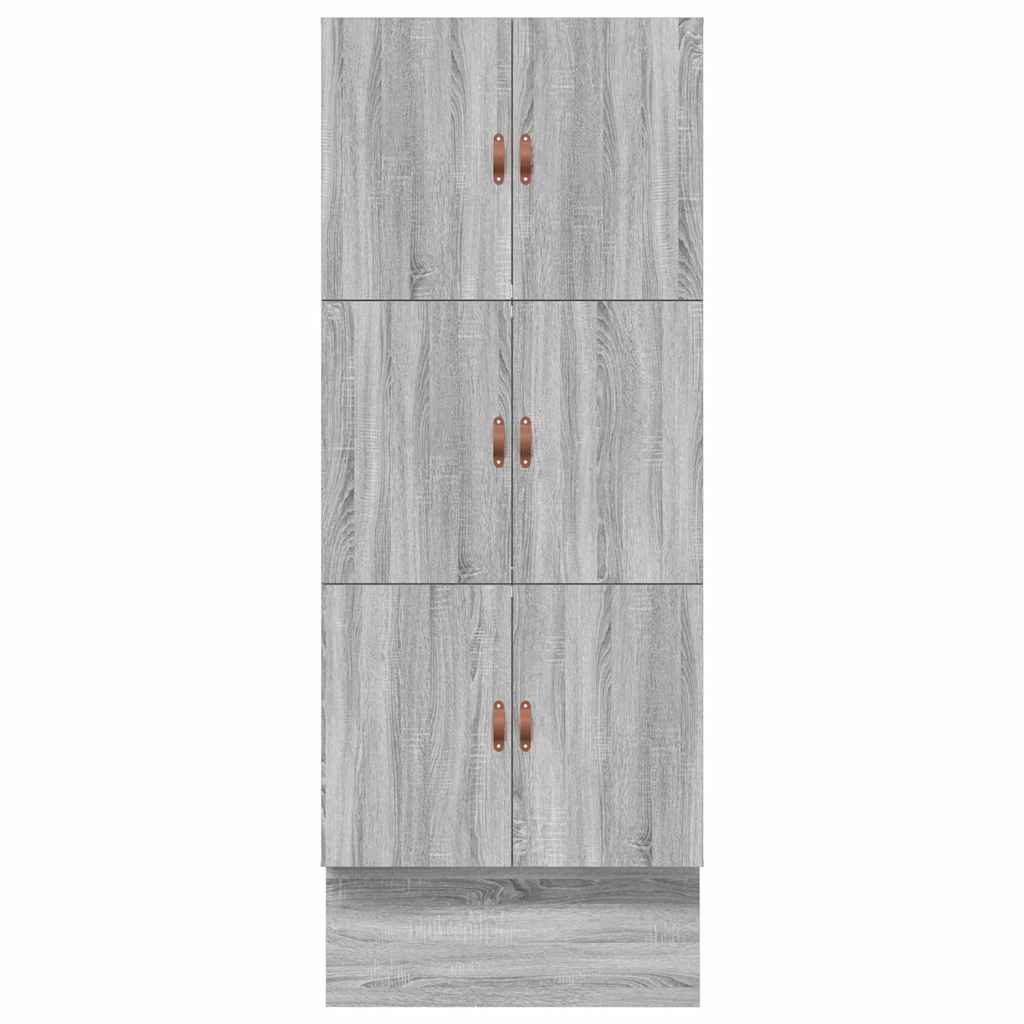 Storage Bed Frame Grey Sonoma 90x200 cm