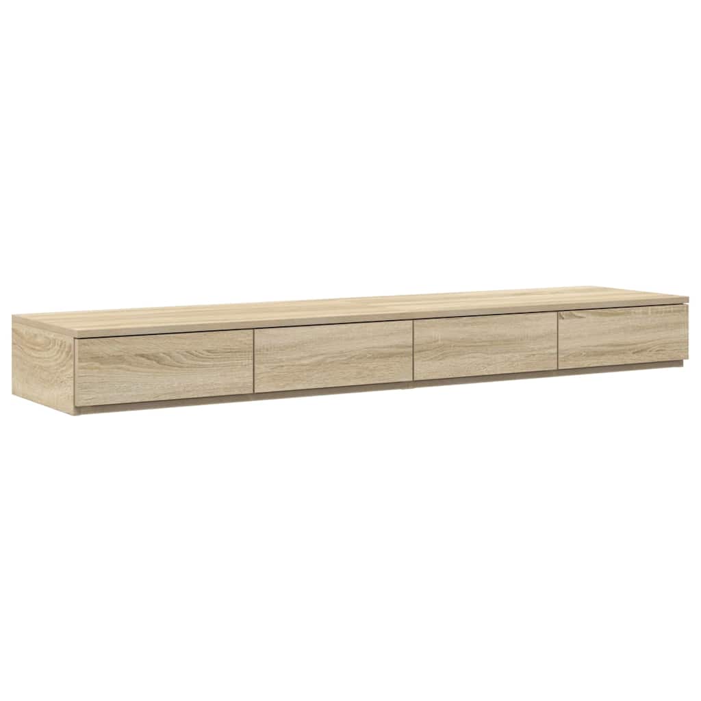 Storage Bed Frame Sonoma Oak 140x190 cm