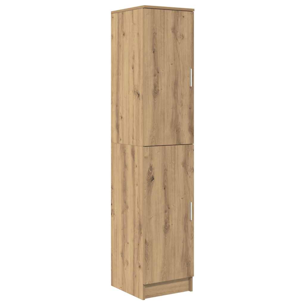 Desk with Storage Artisan Oak Engineered Wood