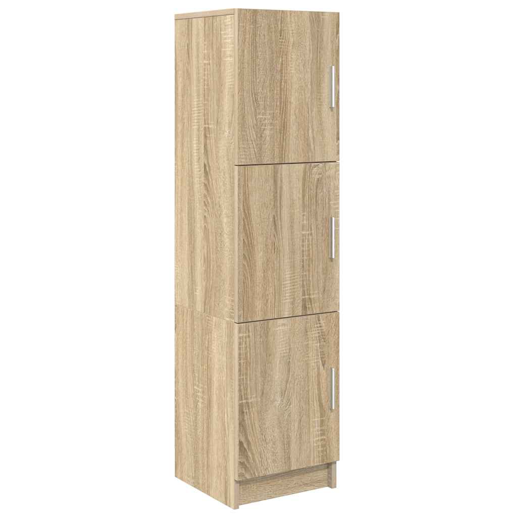 Desk with Storage with Shelf 2 pcs Sonoma Oak 102 x 50 x 124 cm