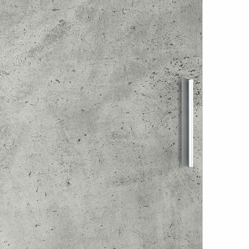 Desk with Storage 2 pcs Concrete Grey 102 x 50 x 124 cm