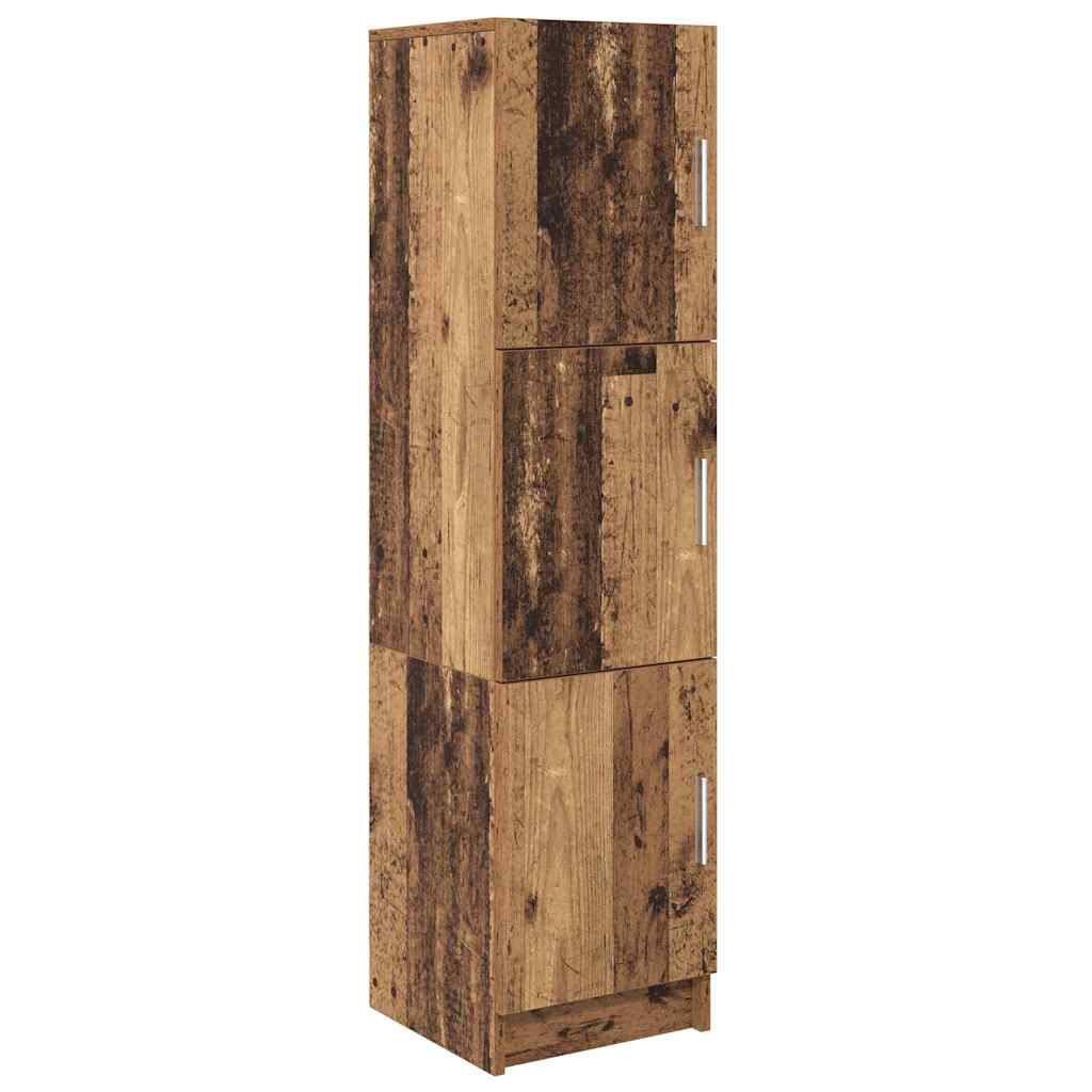 Desk with Storage with Shelf 2 pcs Old Wood 102 x 50 x 124 cm