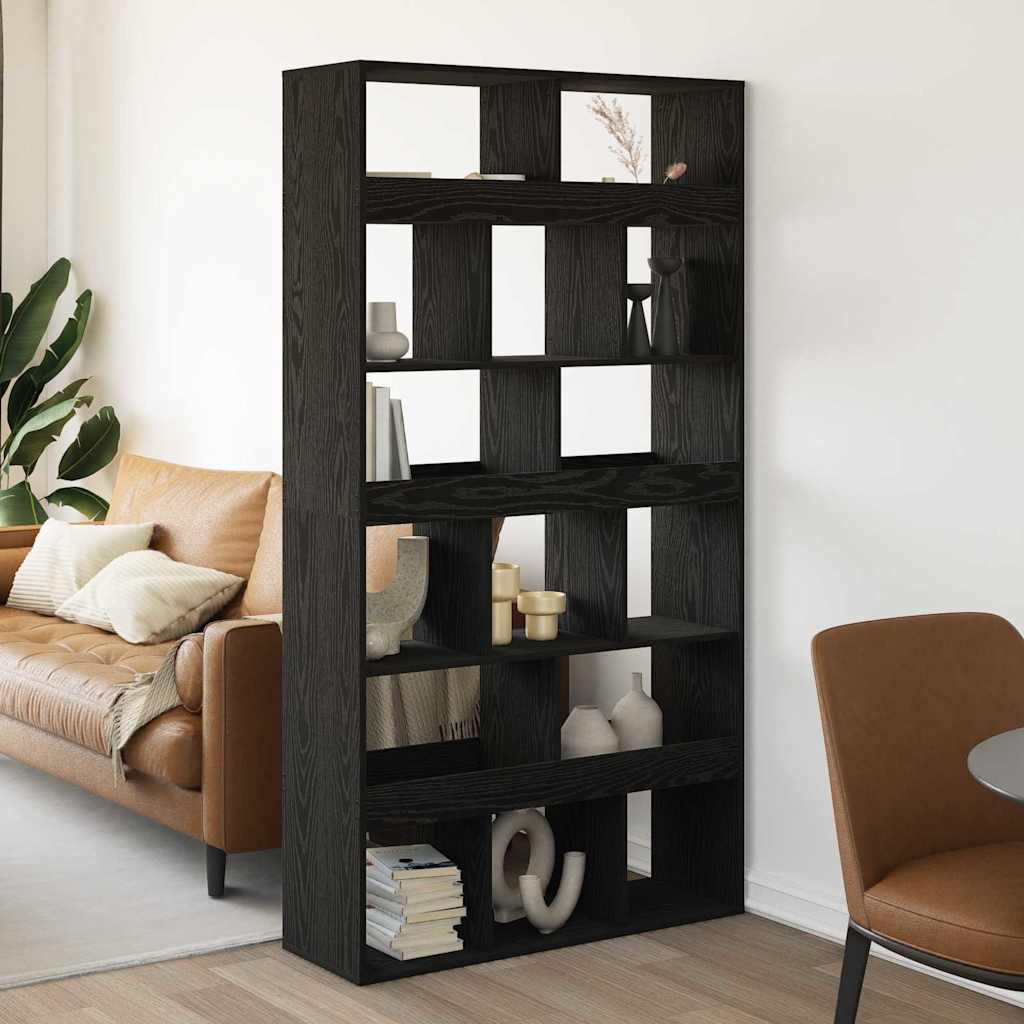 Plant Stand Black Oak Engineered Wood 100x33x187,5 cm