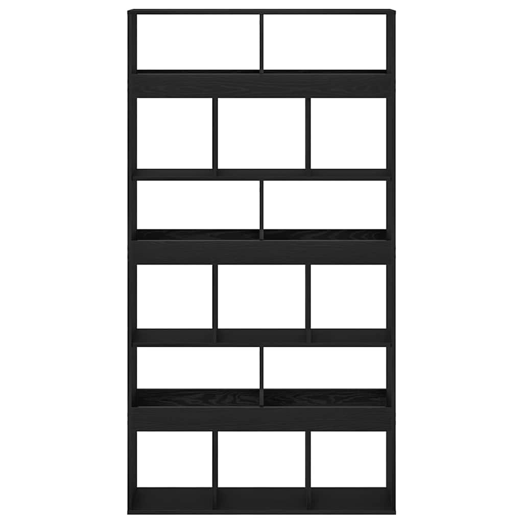 Plant Stand Black Oak Engineered Wood 100x33x187,5 cm