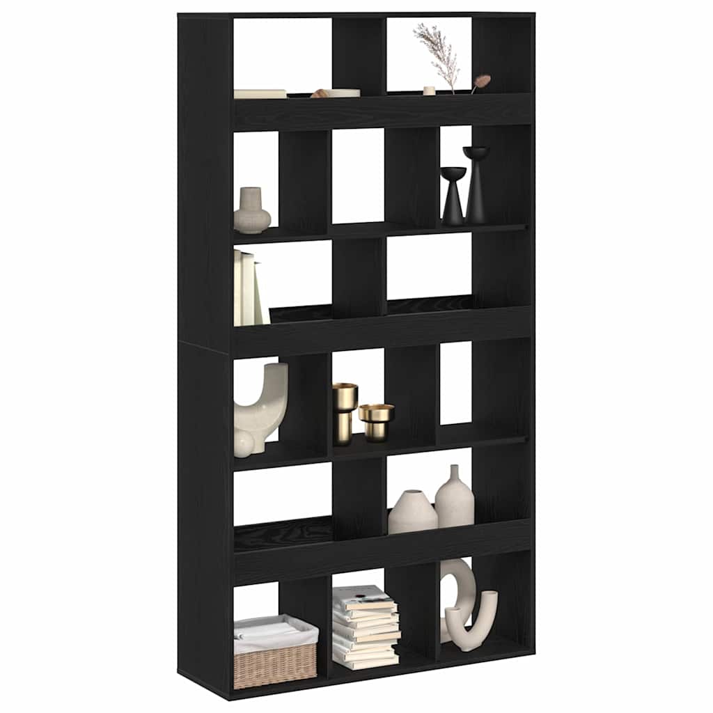 Plant Stand Black Oak Engineered Wood 100x33x187,5 cm