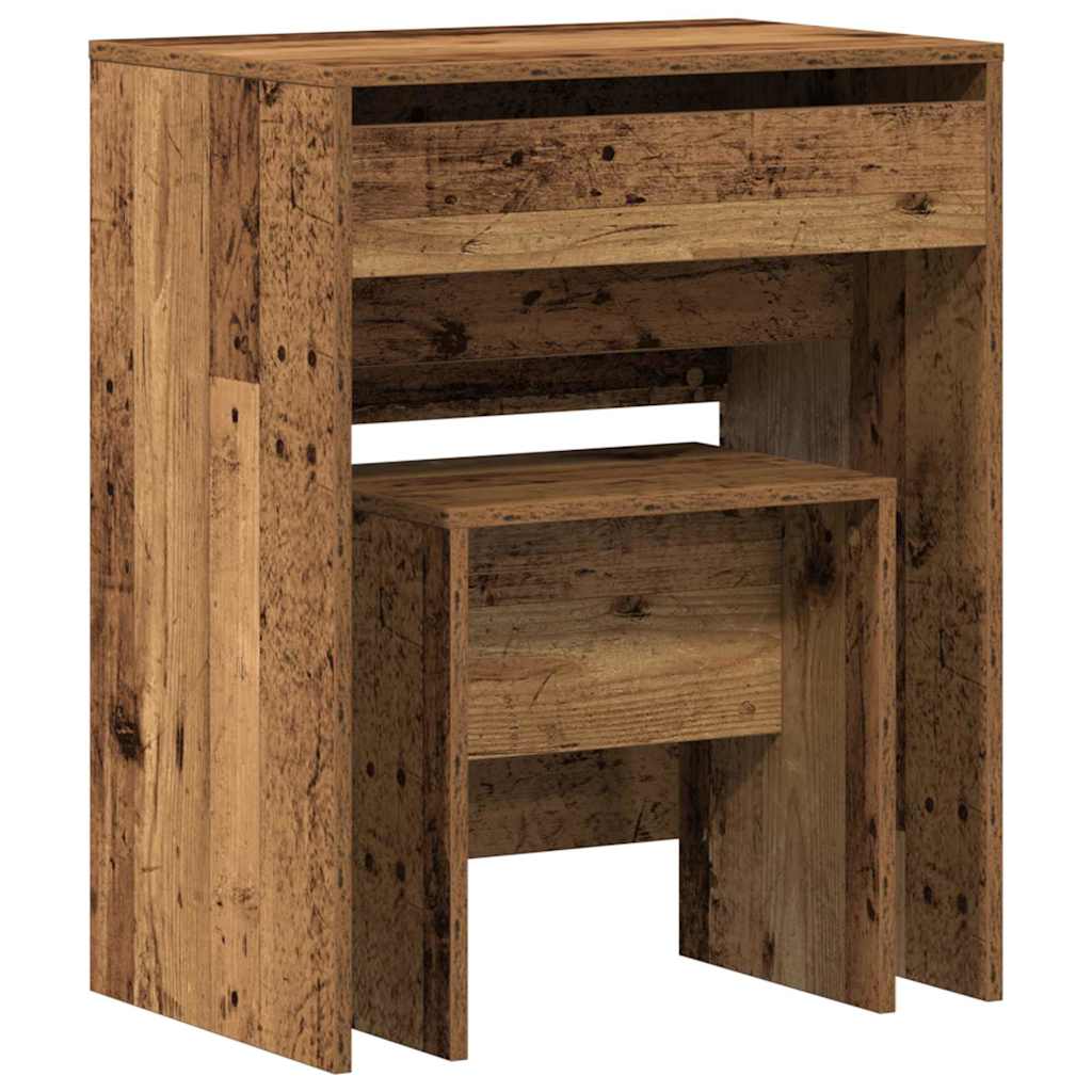 Modern Wooden Dressing Table Makeup Vanity Table With Lift Up Mirror Storage
