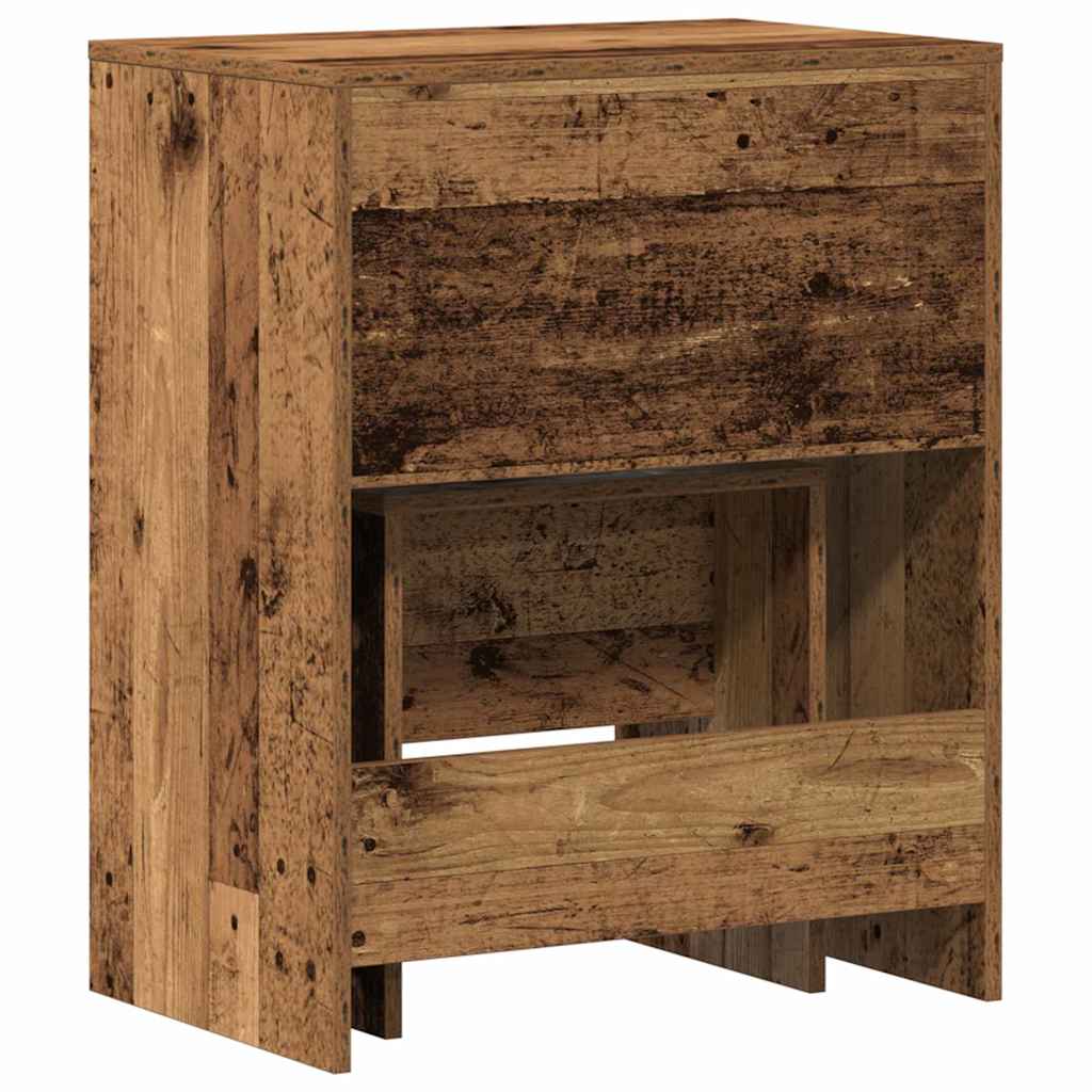 Modern Wooden Dressing Table Makeup Vanity Table With Lift Up Mirror Storage