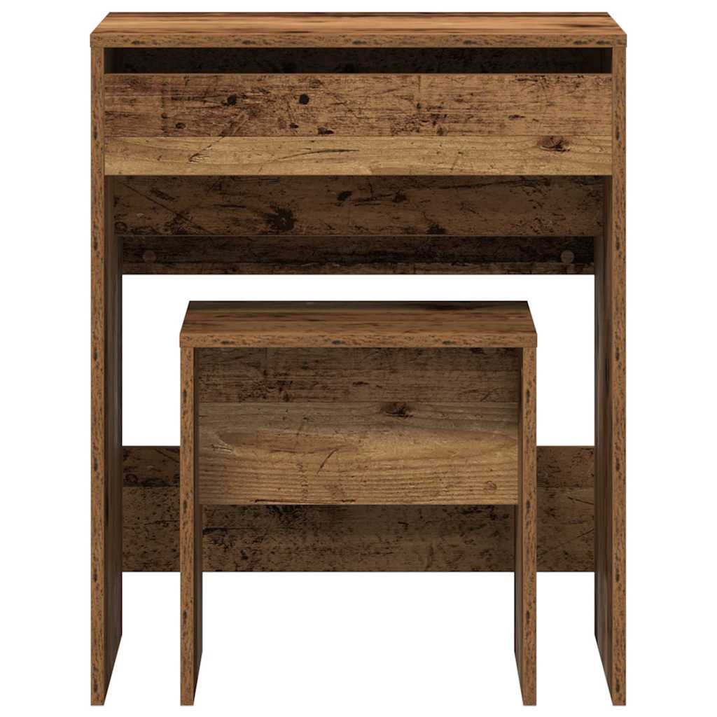 Modern Wooden Dressing Table Makeup Vanity Table With Lift Up Mirror Storage