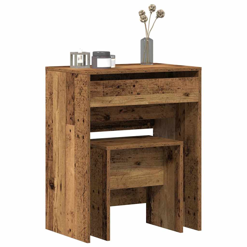 Modern Wooden Dressing Table Makeup Vanity Table With Lift Up Mirror Storage