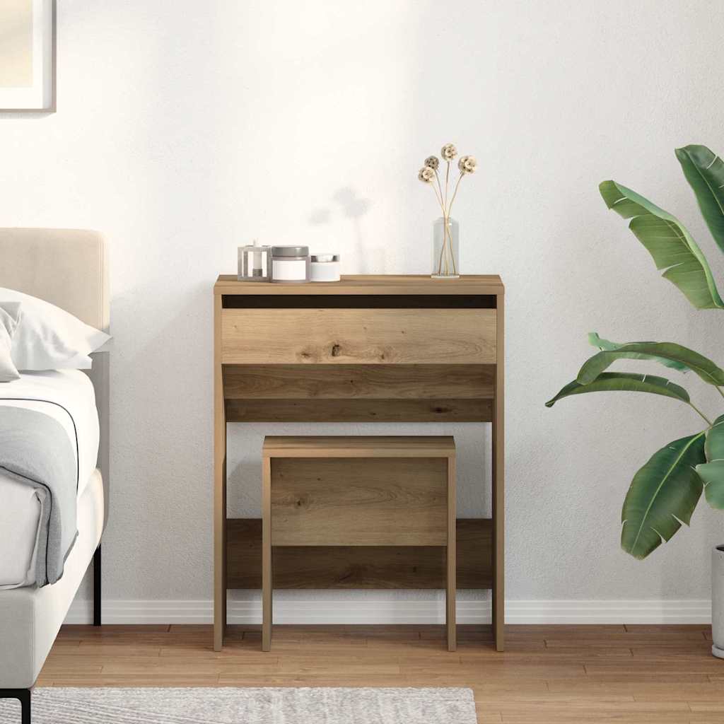 Modern Wooden Dressing Table Makeup Vanity Table With Lift Up Mirror Storage