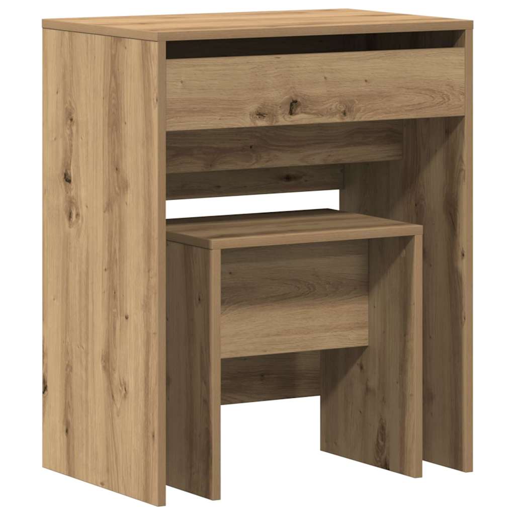 Modern Wooden Dressing Table Makeup Vanity Table With Lift Up Mirror Storage