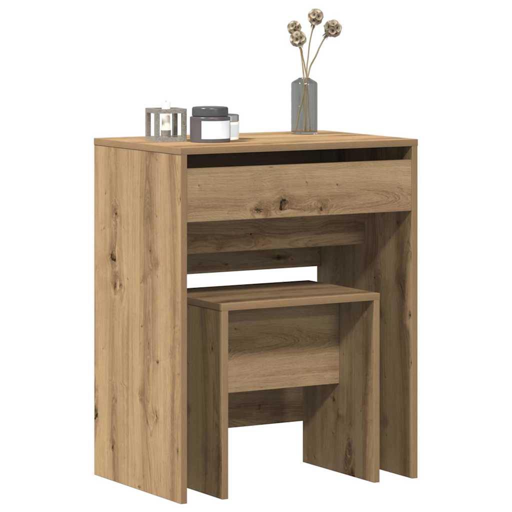 Modern Wooden Dressing Table Makeup Vanity Table With Lift Up Mirror Storage