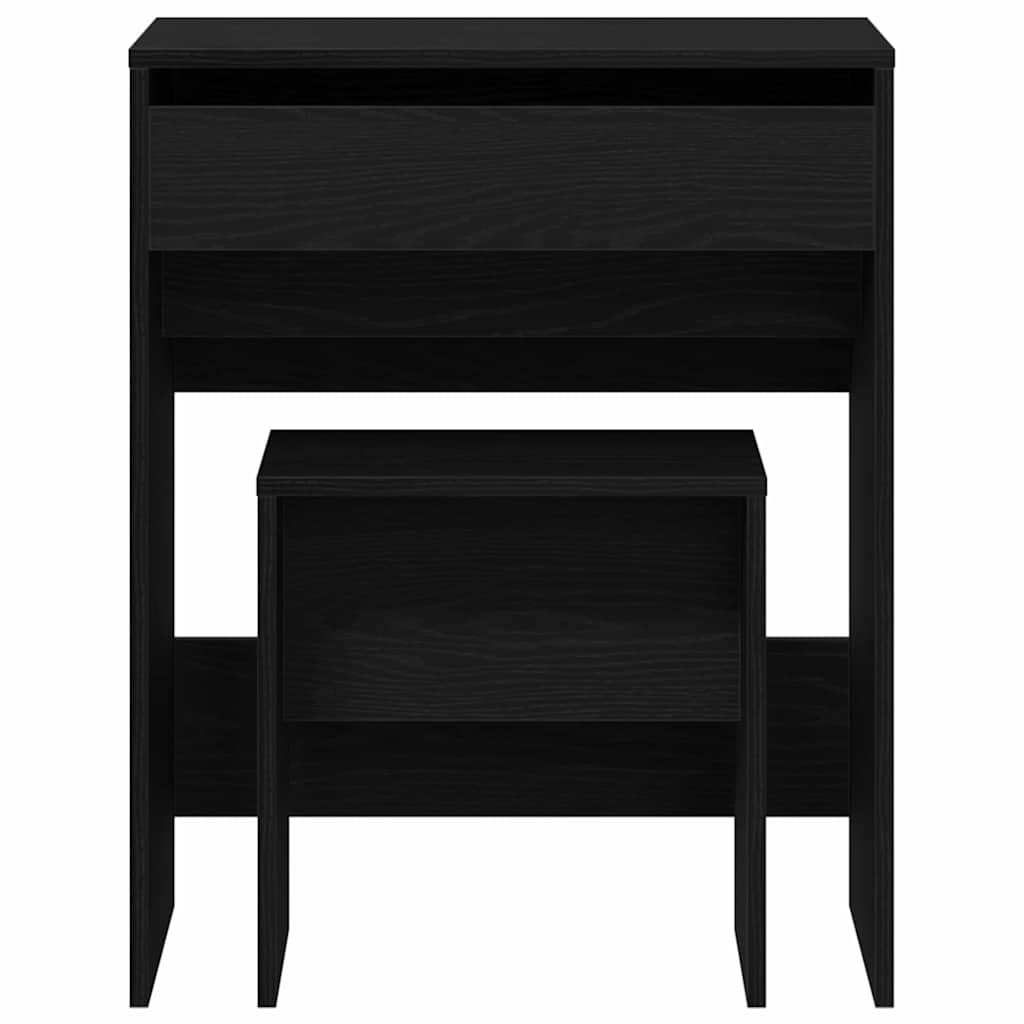 Modern Wooden Dressing Table Makeup Vanity Table With Lift Up Mirror Storage