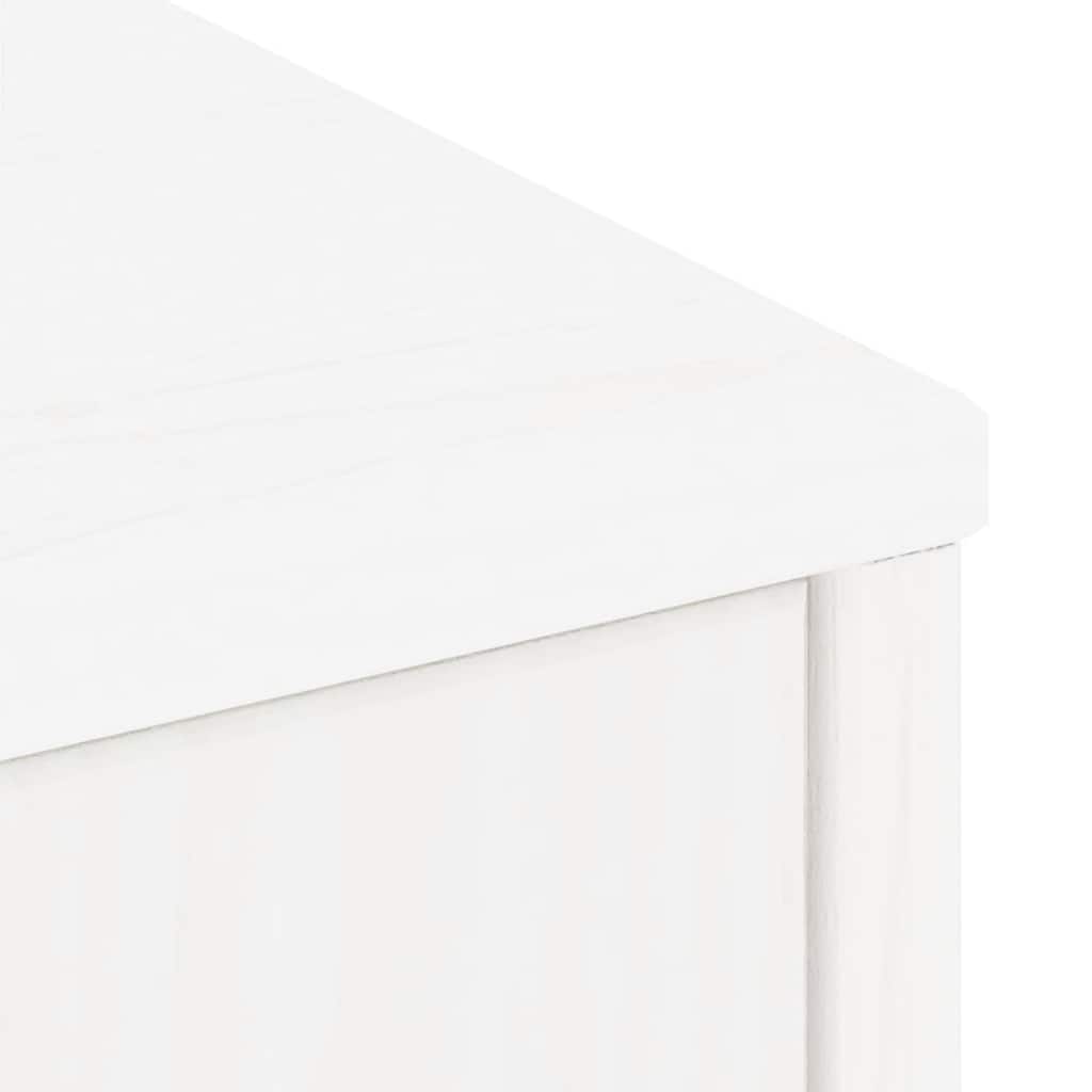 Side Cabinets 4 pcs "ODDA" White 40x24x79 cm Solid Wood Pine