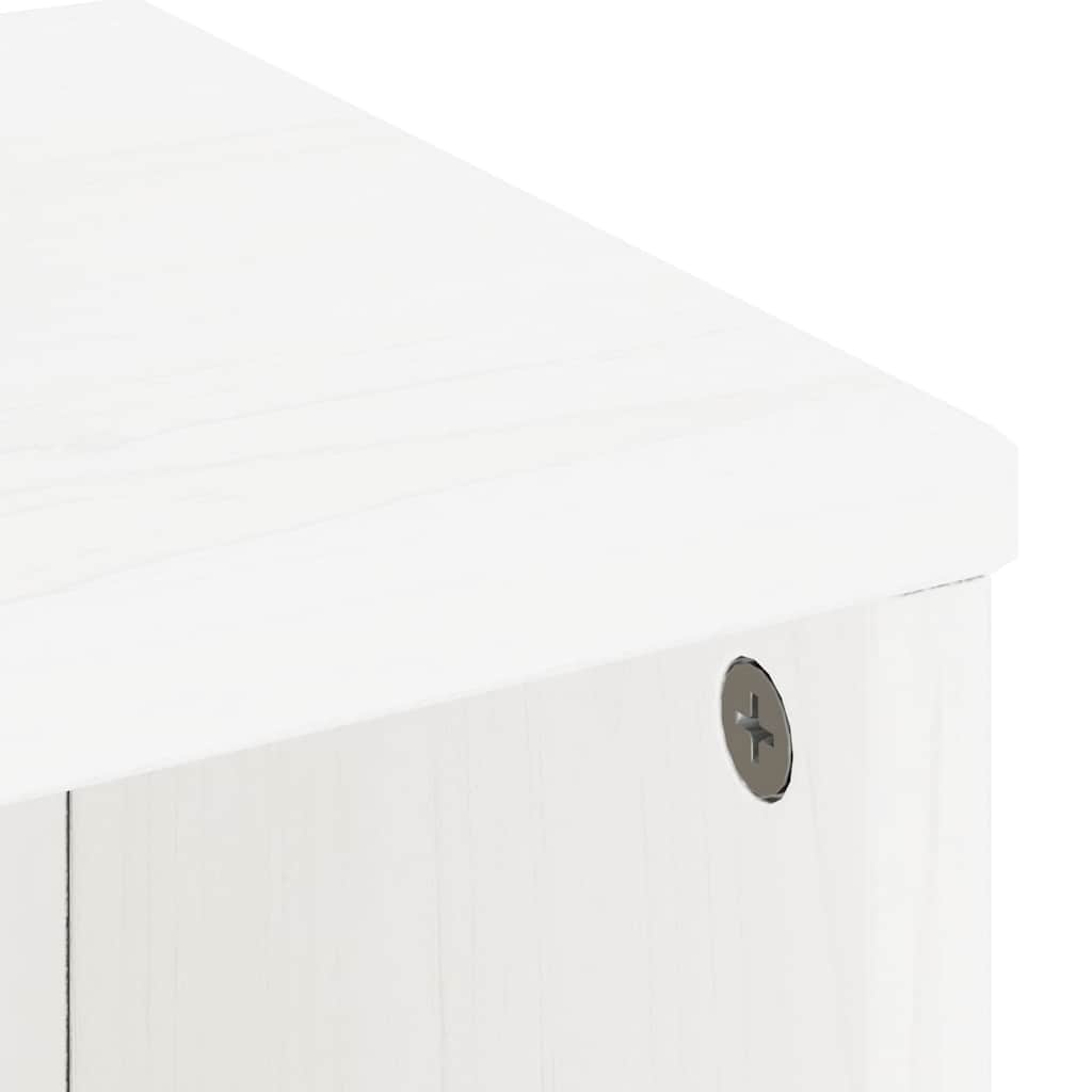 Side Cabinets 5 pcs ODDA White 40x24x79 cm Solid Wood Pine