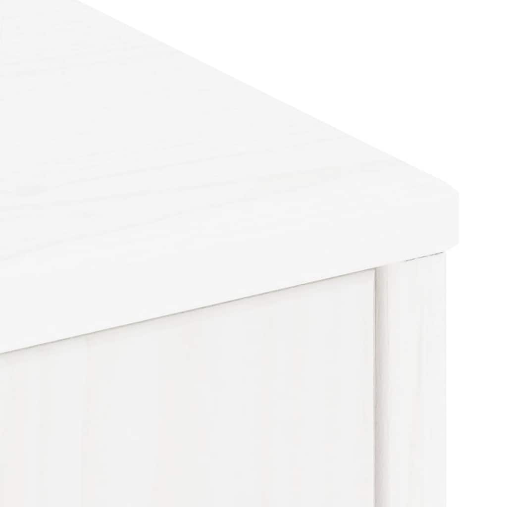 Side Cabinets 5 pcs ODDA White 40x24x79 cm Solid Wood Pine