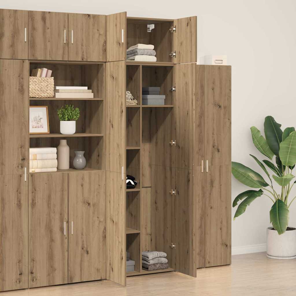 Storage Cabinet Artisan Oak 70x42.5x225 cm Engineered Wood