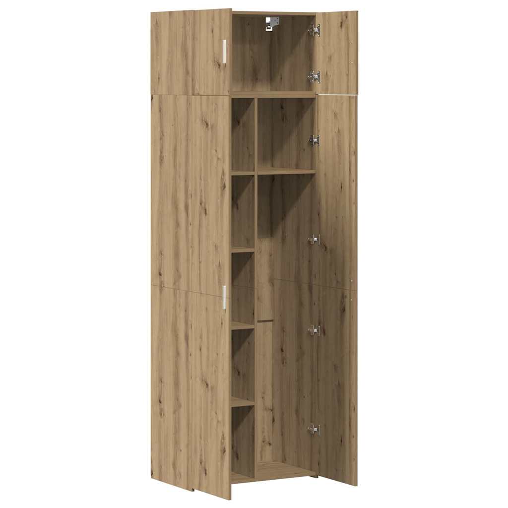 Storage Cabinet Artisan Oak 70x42.5x225 cm Engineered Wood