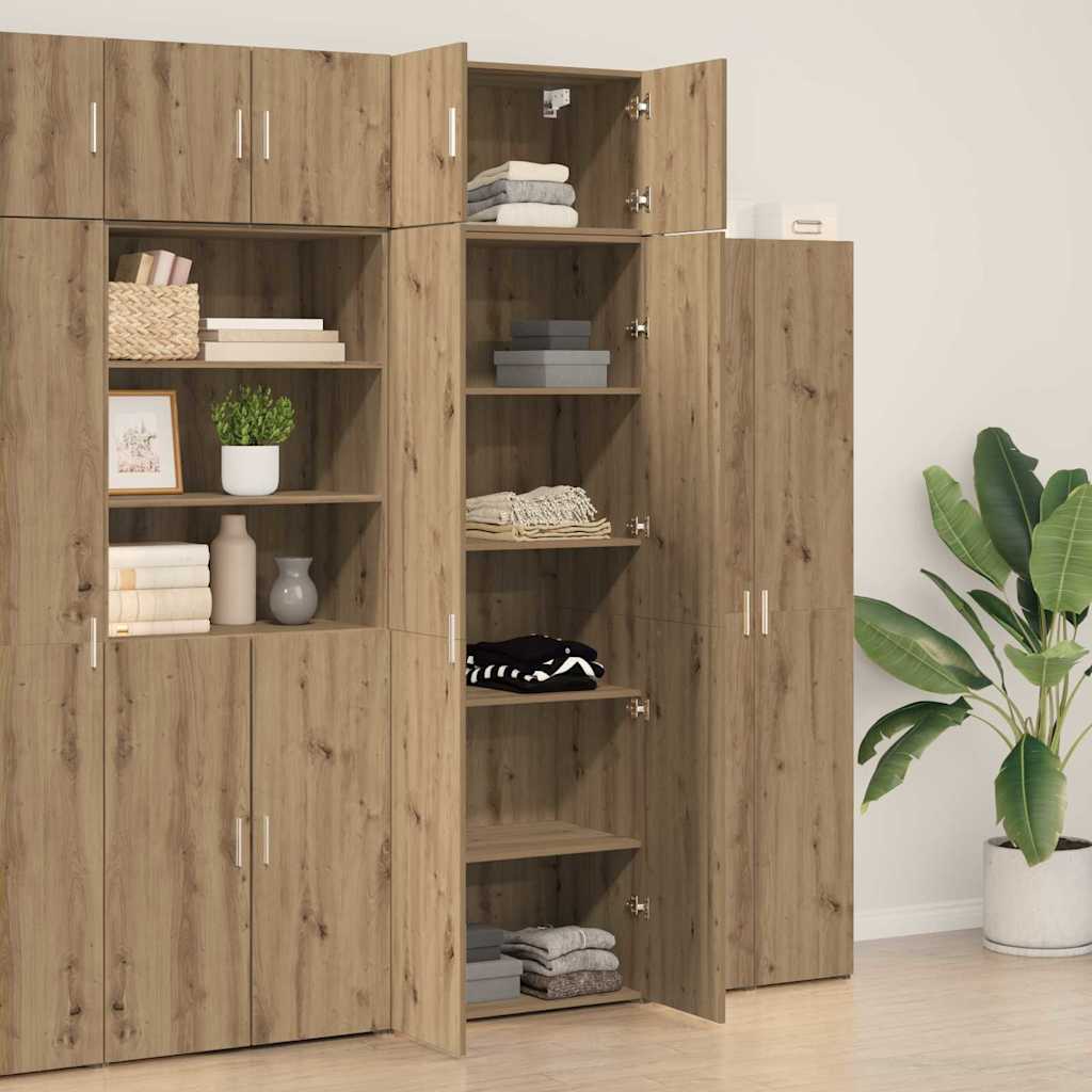 Storage Cabinet Artisan Oak 70x42.5x225 cm Engineered Wood