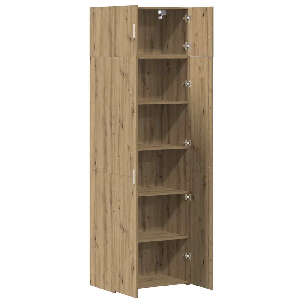 Storage Cabinet Artisan Oak 70x42.5x225 cm Engineered Wood