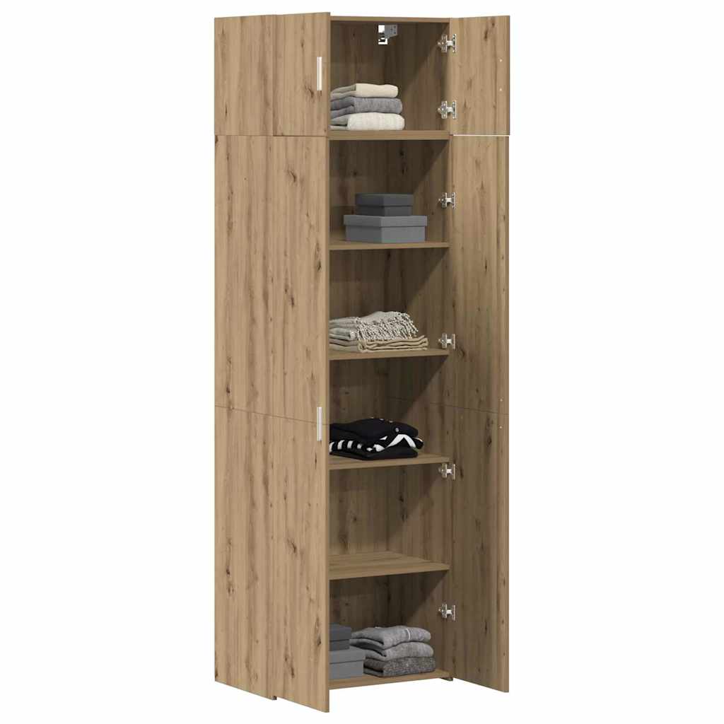 Storage Cabinet Artisan Oak 70x42.5x225 cm Engineered Wood
