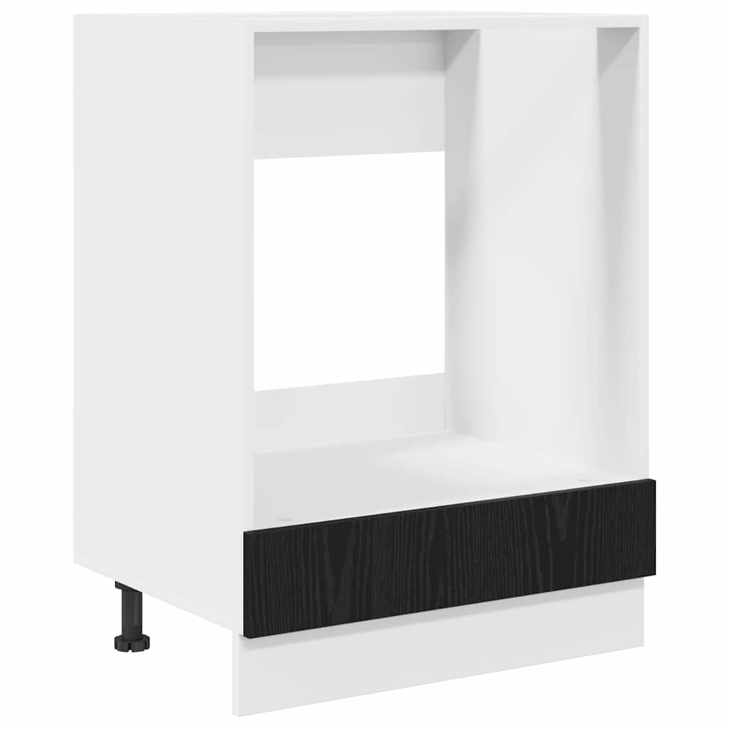 Oven cabiet Riga Black oak 60 x 46 x 81.5 cm Engineered Wood