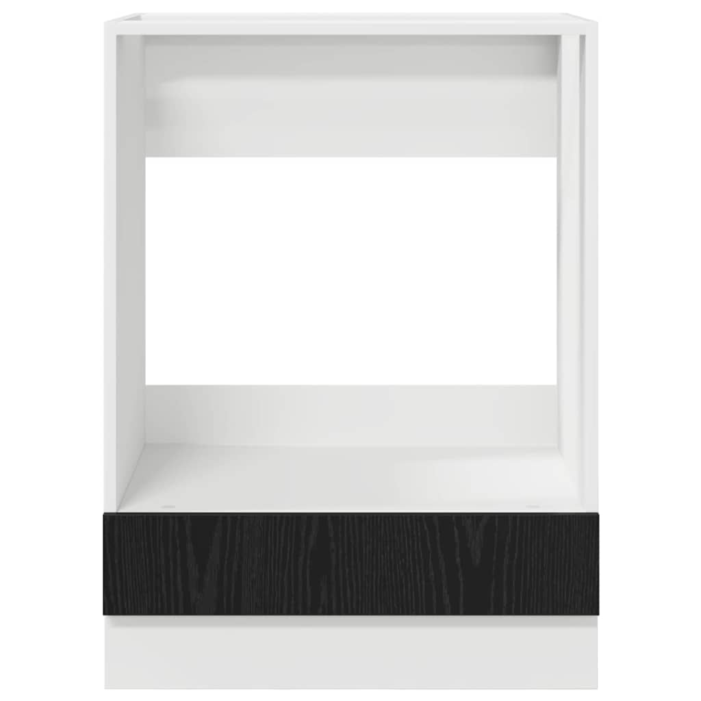 Oven cabiet Riga Black oak 60 x 46 x 81.5 cm Engineered Wood