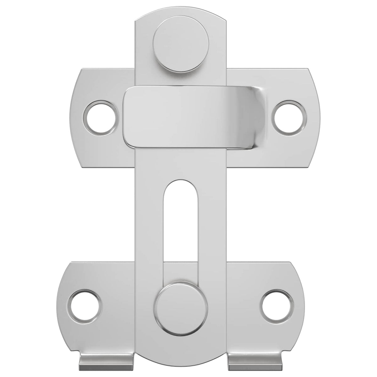 vidaXL Door Latch 12 pcs Silver 70 x 8 mm Steel