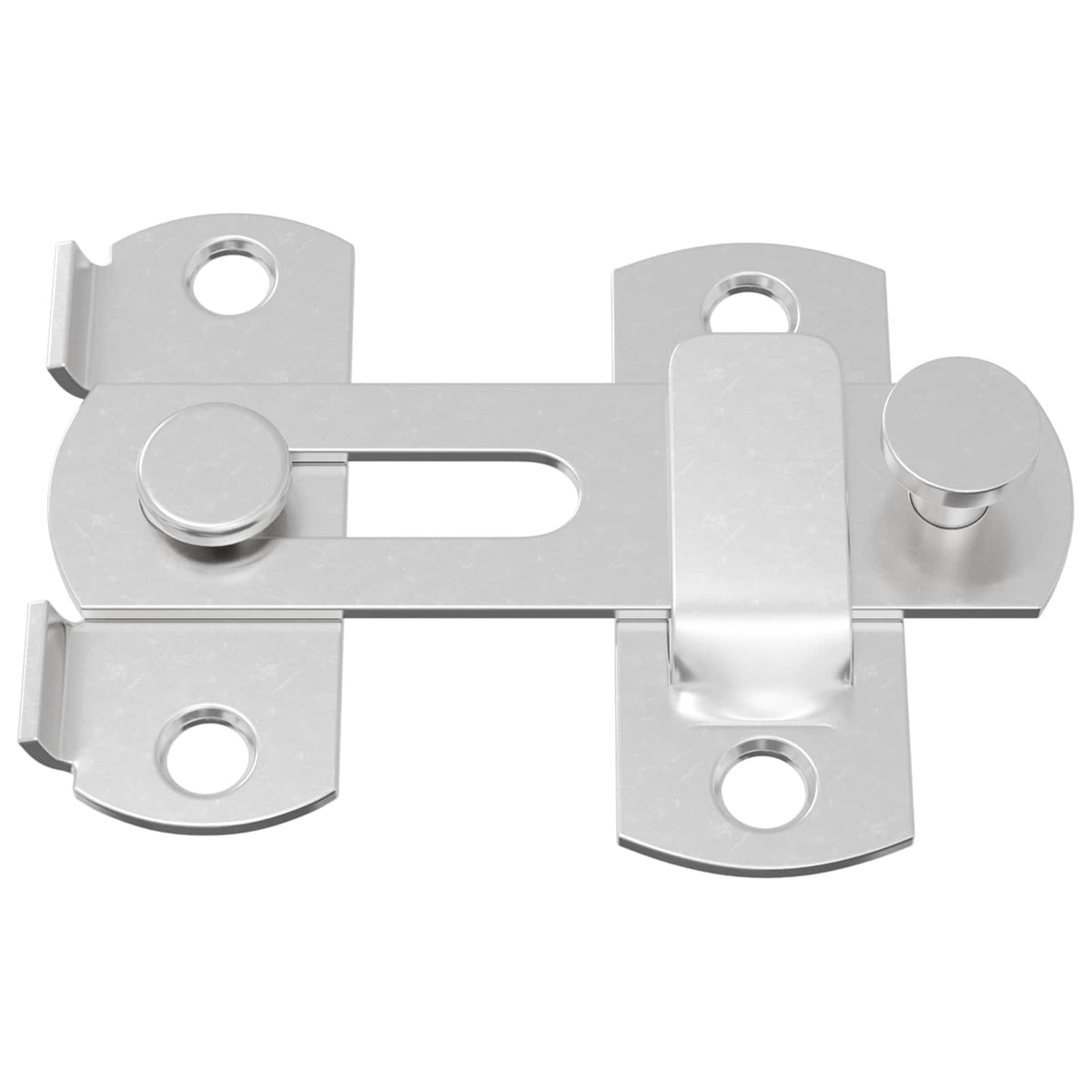 vidaXL Door Latch 12 pcs Silver 70 x 8 mm Steel