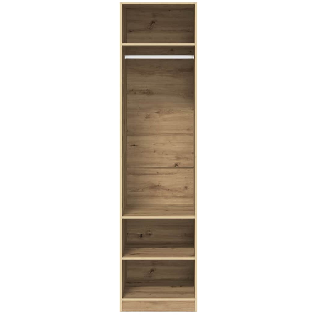 Wardrobe with Shelf with Storage Artisan oak Engineered wood